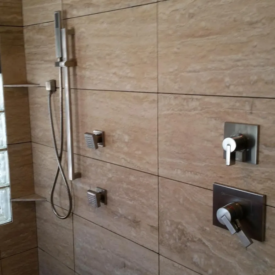 Shower fixture installation for Water Heater Replacement in Baxter